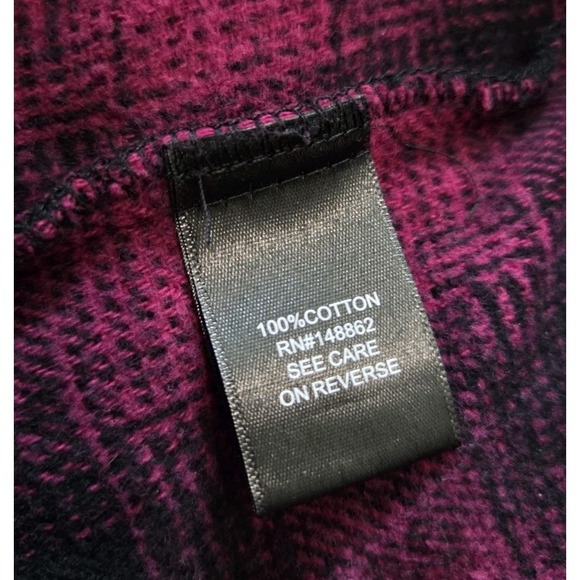 Torrid Women's 6 Pink Black Plaid Flannel Shirt Shacket Plus Size 30/32... - Picture 2 of 9